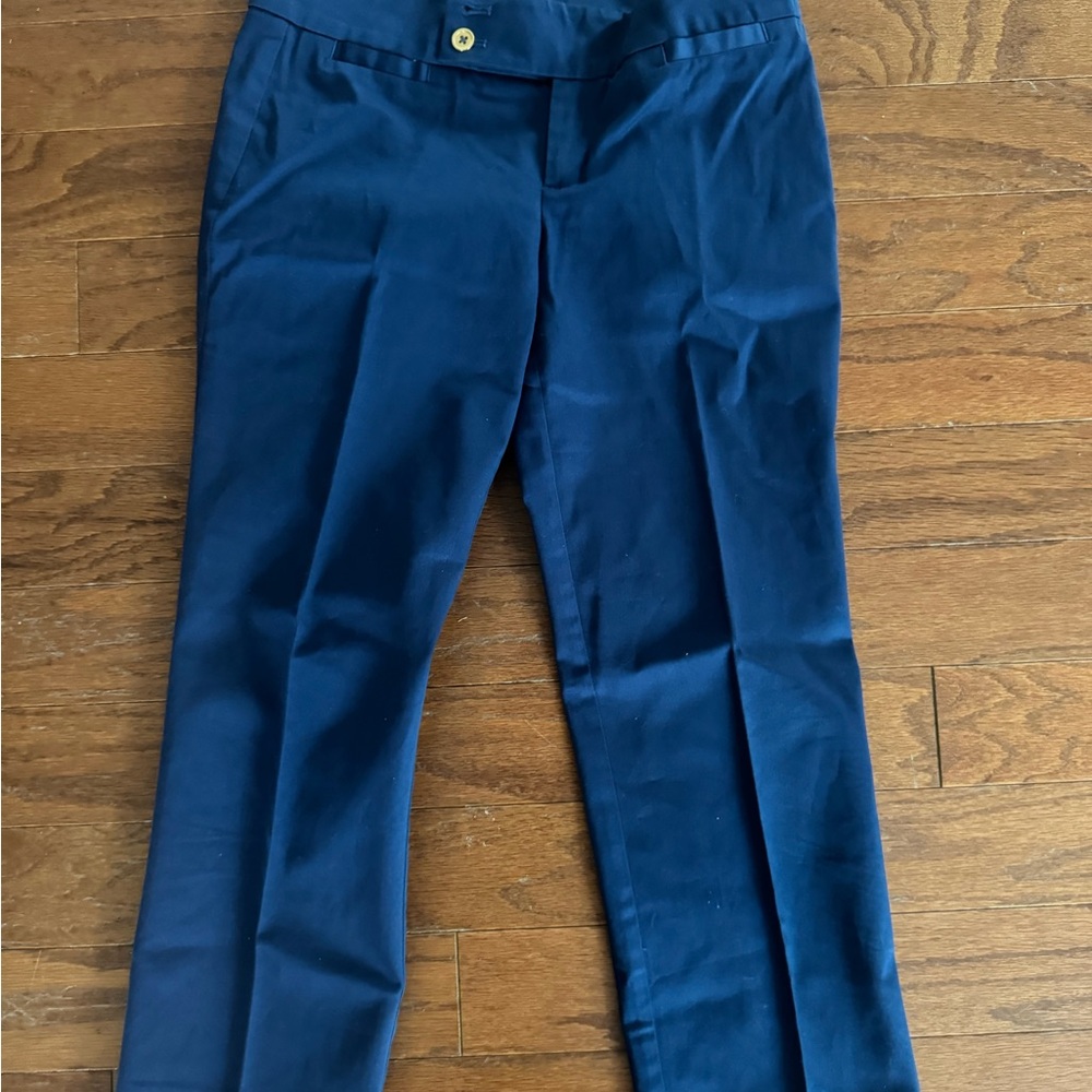Brand new women’s Lilly Pulitzer Navy Cropped Palm Beach Fit Pants size 0